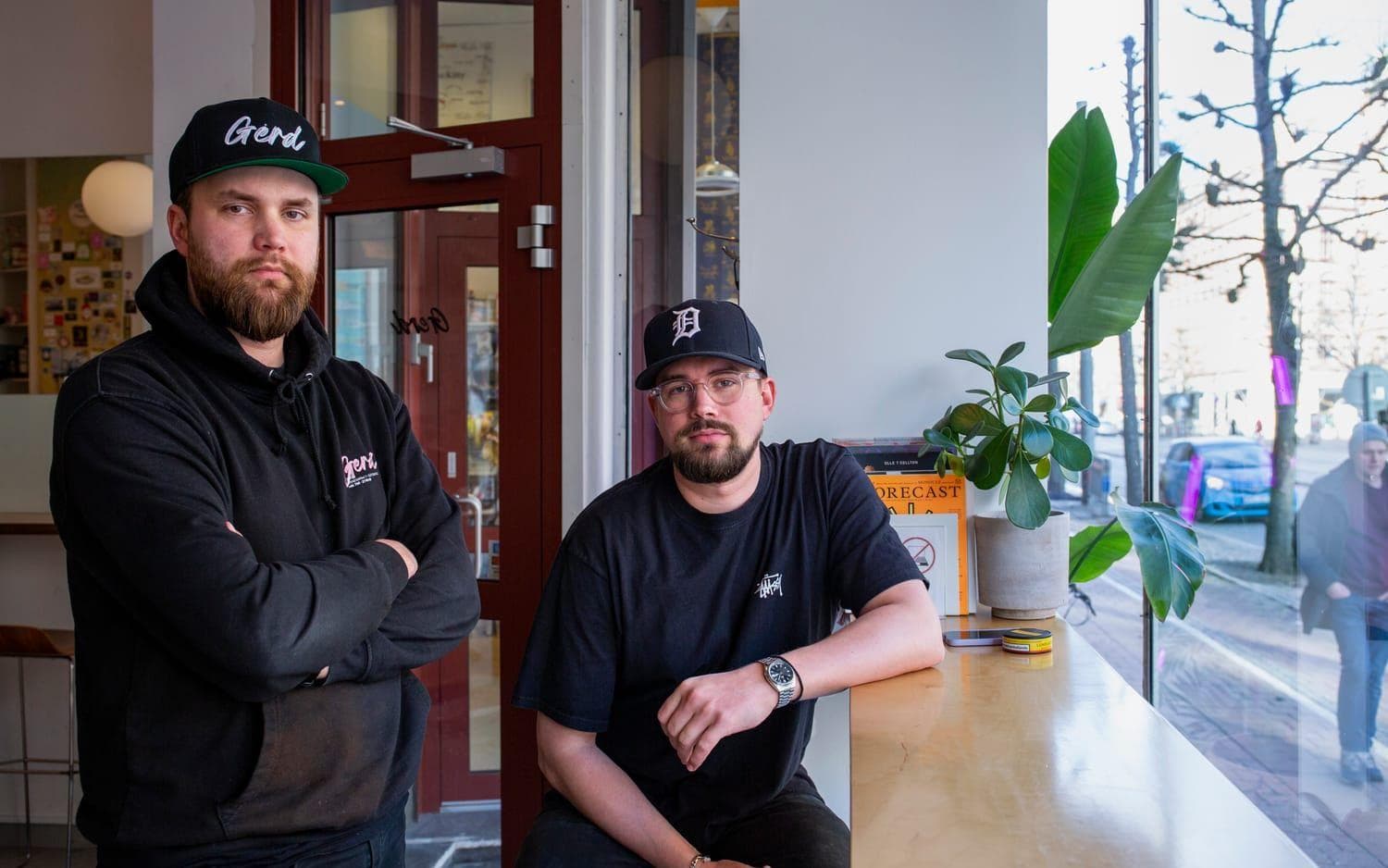 Interiör på Gerd café, Linnégatan 7